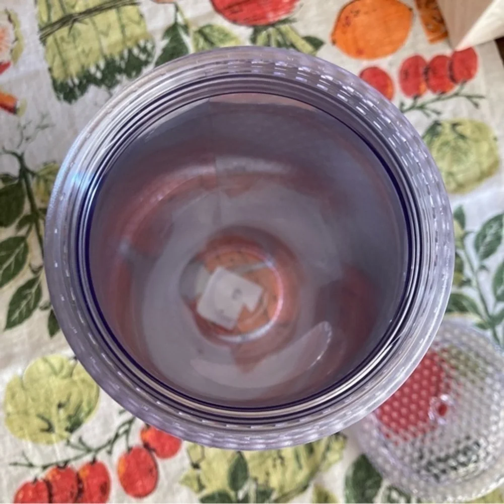 Starbucks Platinum silver stud tumbler MISSING STRAW